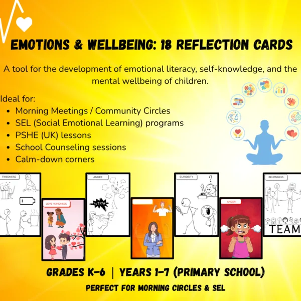 Emotions & Wellbeing: 18 Reflection Cards 1
