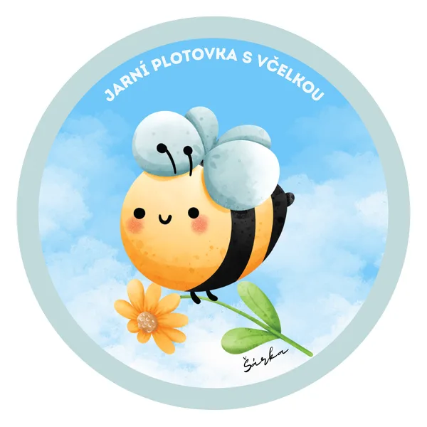Jarní PLOTOVKA s včelkou 1