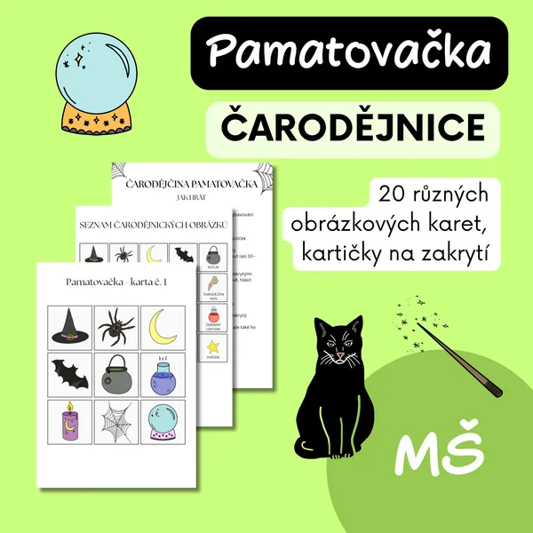 Čarodějnická pamatovačka - pamatovák 1