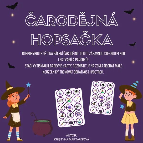 Čarodějná hopsačka - Čarodějnický pohybový chodníček 1