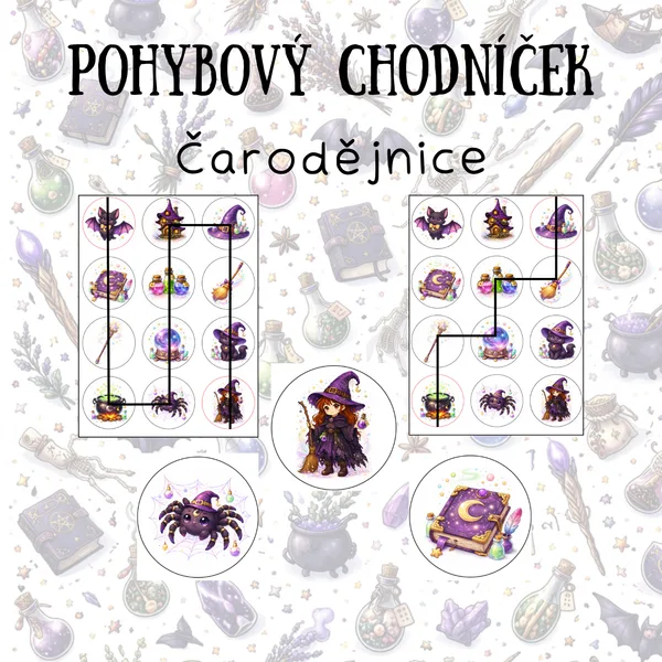 Pohybový chodníček - Čarodějnice 1