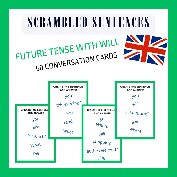 FUTURE WILL - SCRAMBLED SENTENCES 1