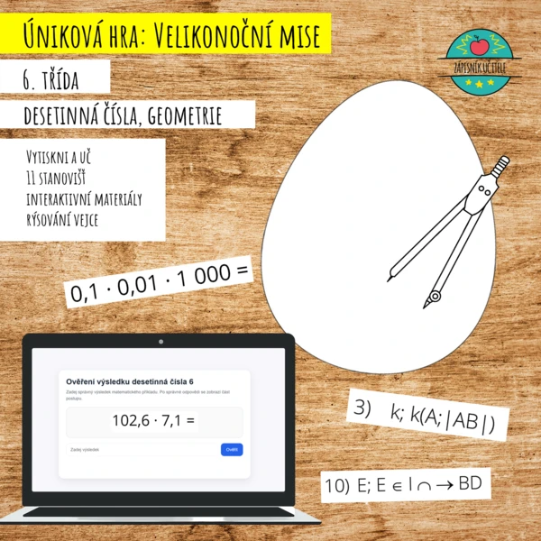 Úniková hra: Velikonoční rýsuj vejce 1