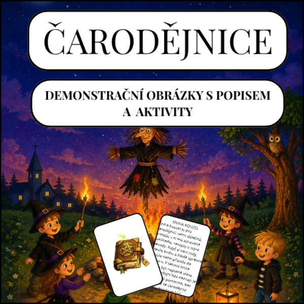 ČARODĚJNICE: demonstrační obrázky a aktivity pro MŠ 1