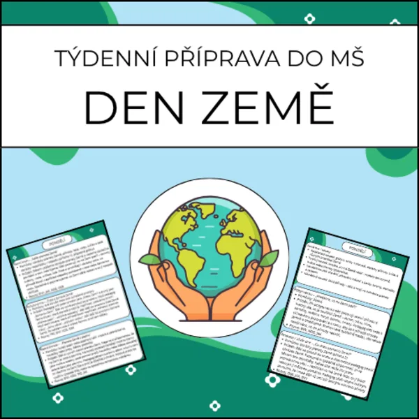Den Země: týdenní příprava do MŠ 1