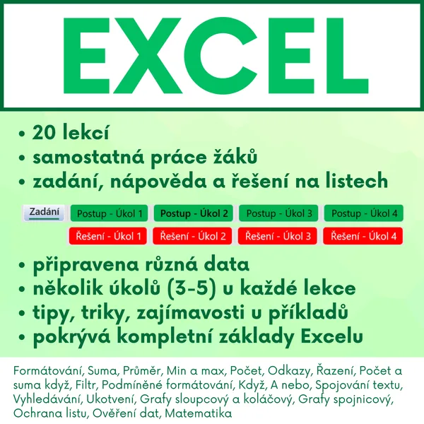 Excel - 20 lekcí 1