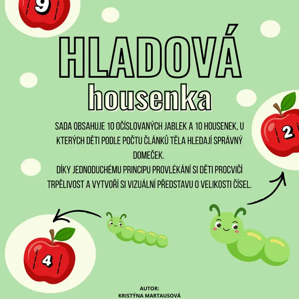 Hladová housenka - Provlékací počítání 1