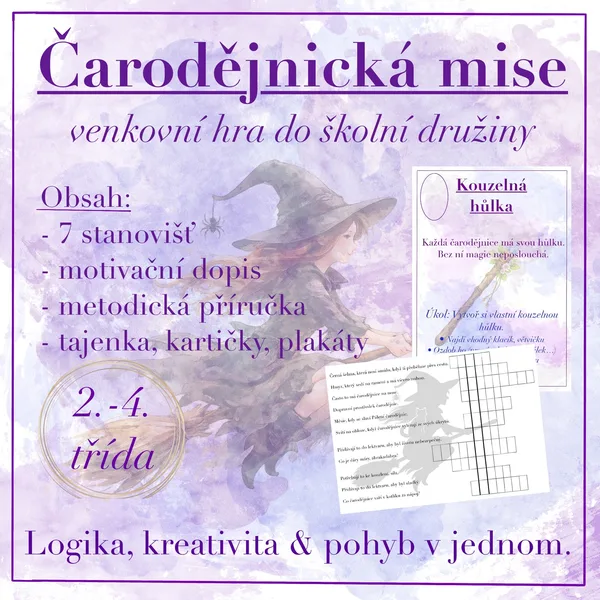Čarodějnická mise- pálení čarodějnic (školní družina)  1
