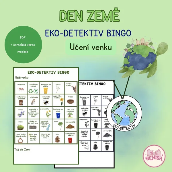 Den Země - bingo, učení venku 1