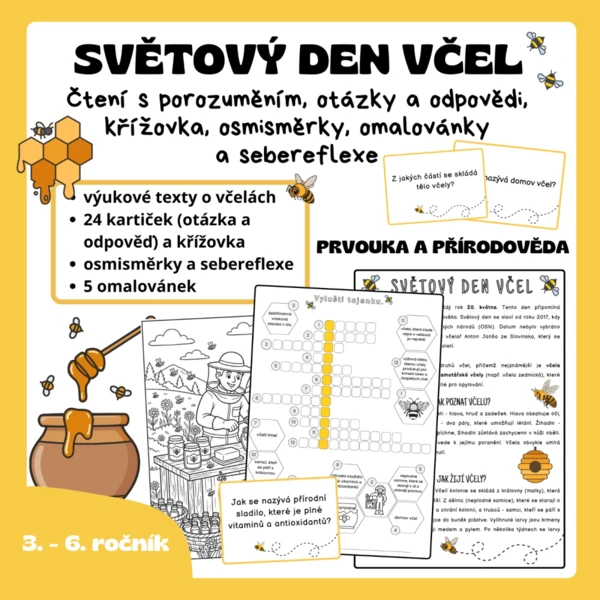 Světový den včel - soubor aktivit 1