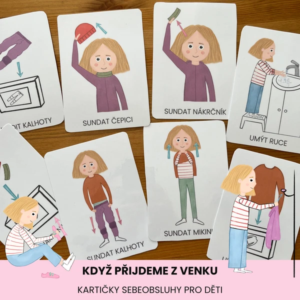 Když přijdeme z venku - kartičky sebeobsluhy pro děti  1