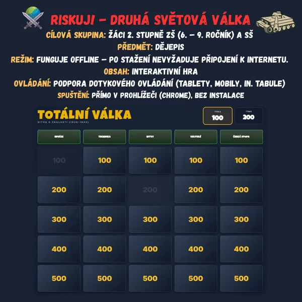 Riskuj! - Druhá světová válka 1
