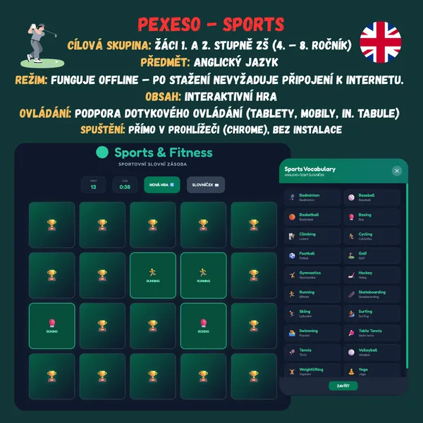Pexeso - Sports 1