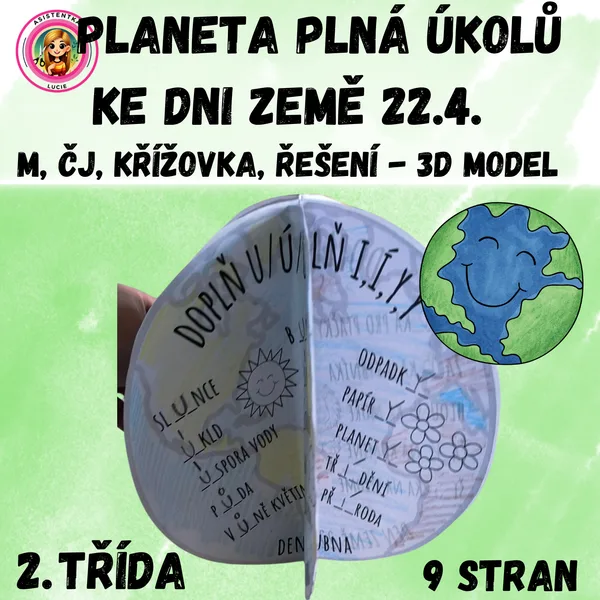 Planeta plná úkolů ke Dni Země 22.4. pro 2. třídu 1