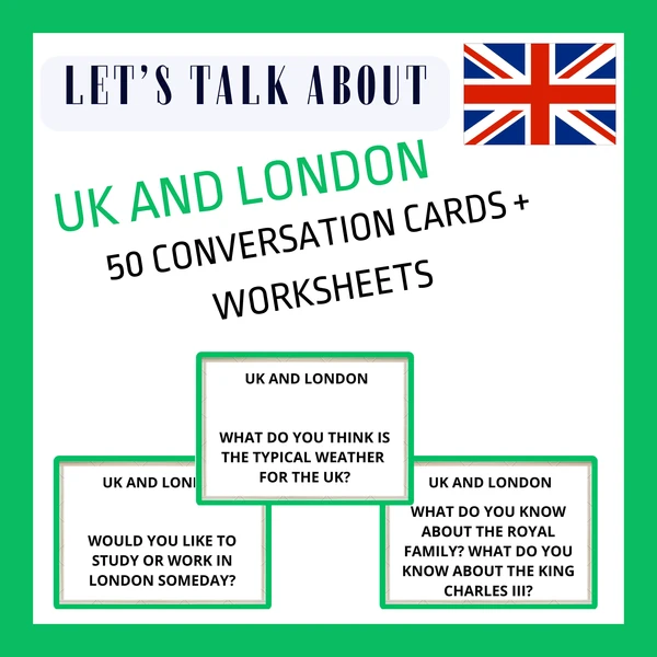 UK AND LONDON CONVERSATION CARDS 1
