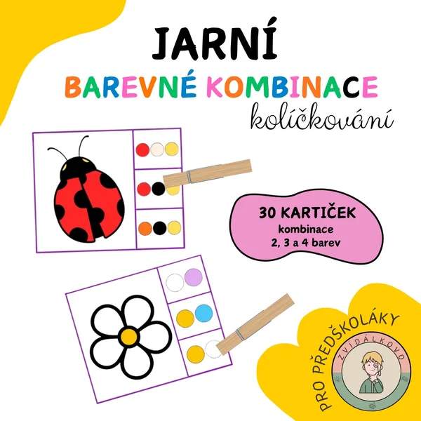 Jaro - zrakové vnímání - určování barevných kombinací  1