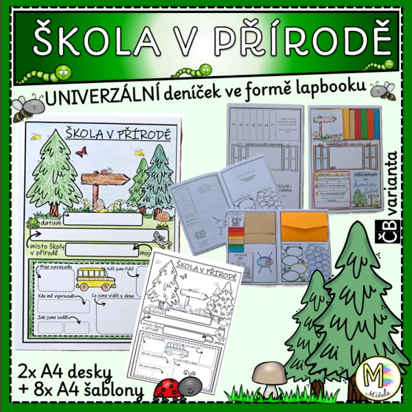 ŠKOLA V PŘÍRODĚ - deníček ve formě lapbooku 1