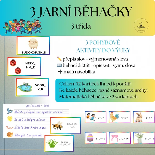 3 jarní běhačky do výuky 3. třída 1