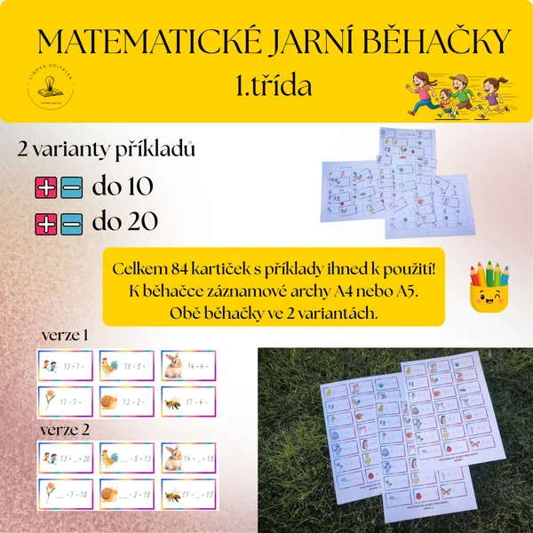 Matematické jarní běhačky 1.třída 1