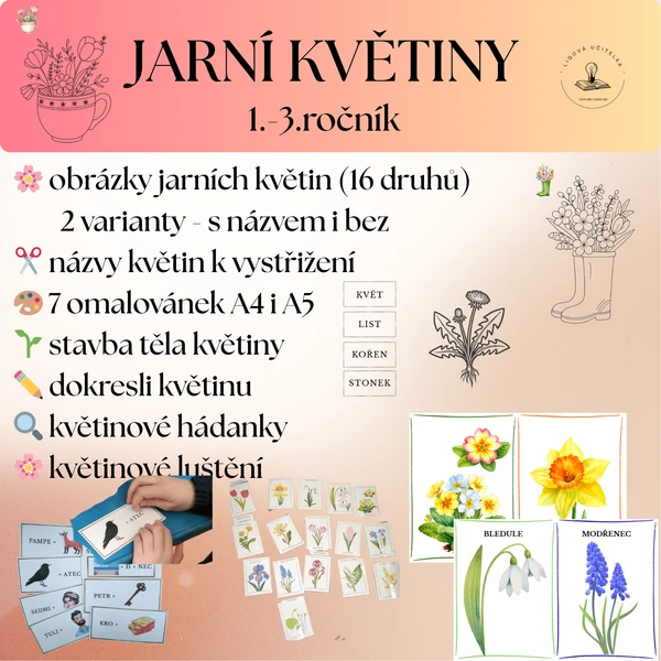 Jarní květiny - kompletní balíček 1