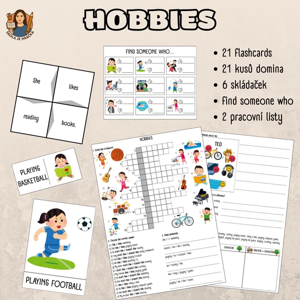 Hobbies - soubor aktivit 1