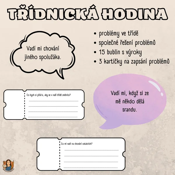 Třídnická hodina - problémy ve třídě 1