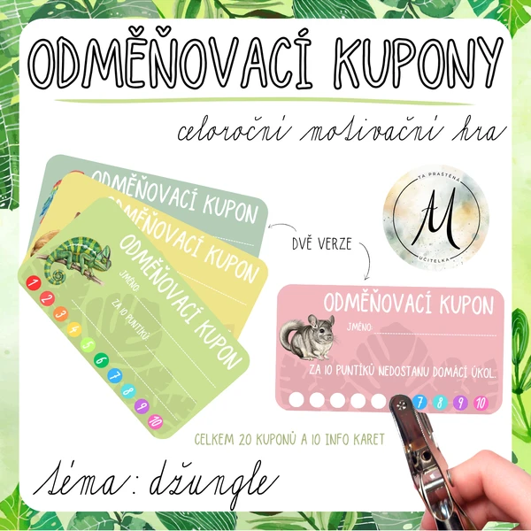 ODMĚŇOVACÍ KUPONY - celoroční motivační hra 1