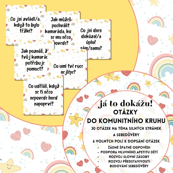 Otázky do komunitního kruhu - Já to dokážu! (sebevědomí, silné stránky) 1