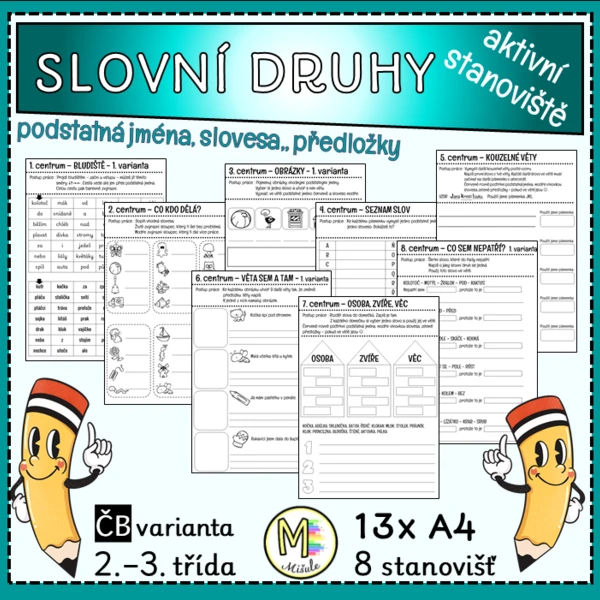 SLOVNÍ DRUHY - AKTIVNÍ STANOVIŠTĚ 1