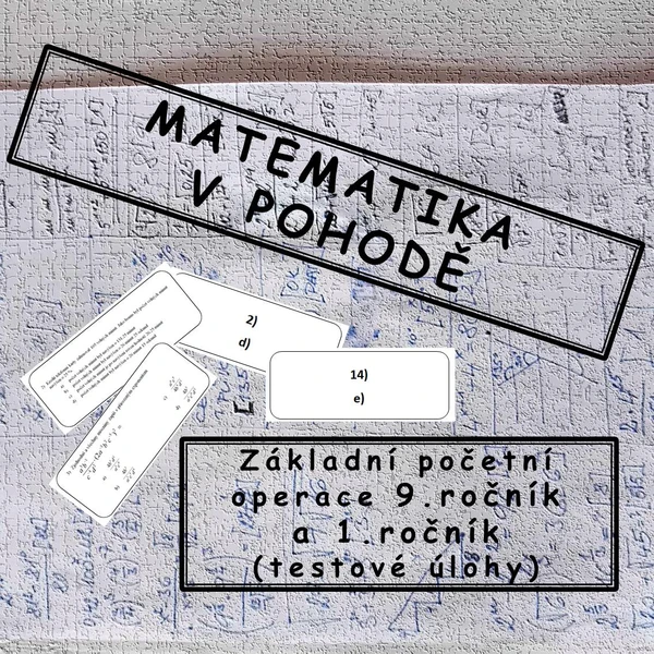 Základní početní operace - 9. ročník, 1. ročník 1