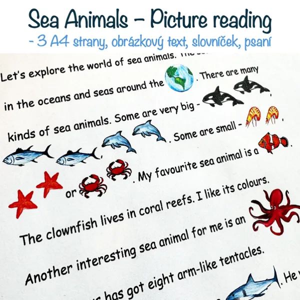 Picture reading - Sea Animals 1
