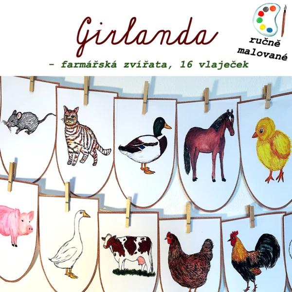 Girlanda - Farmářská zvířata 1