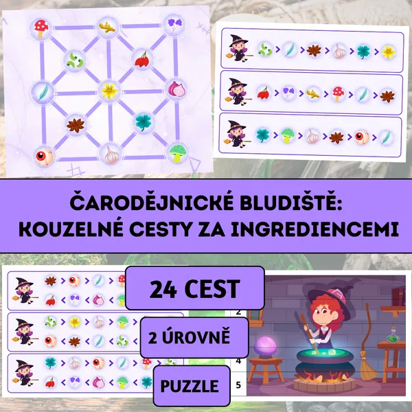 Čarodějnické bludiště: Kouzelné cesty za ingrediencemi 1