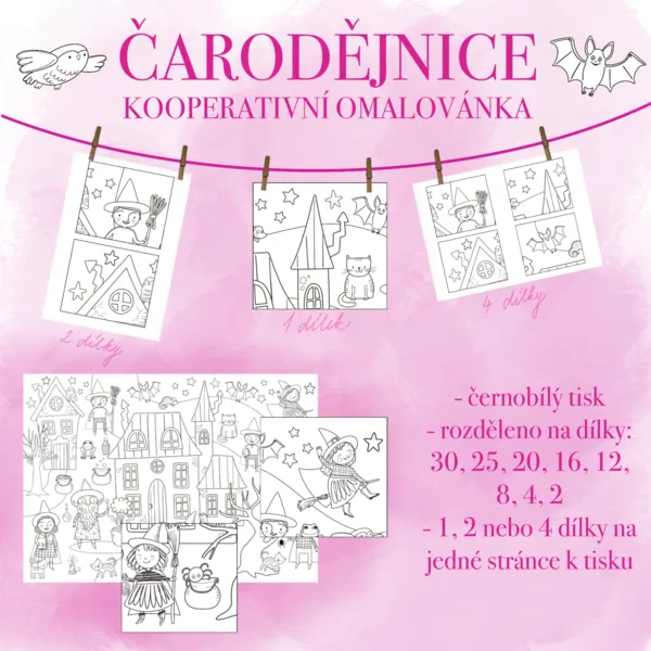 Čarodějnický kooperativní obraz 1