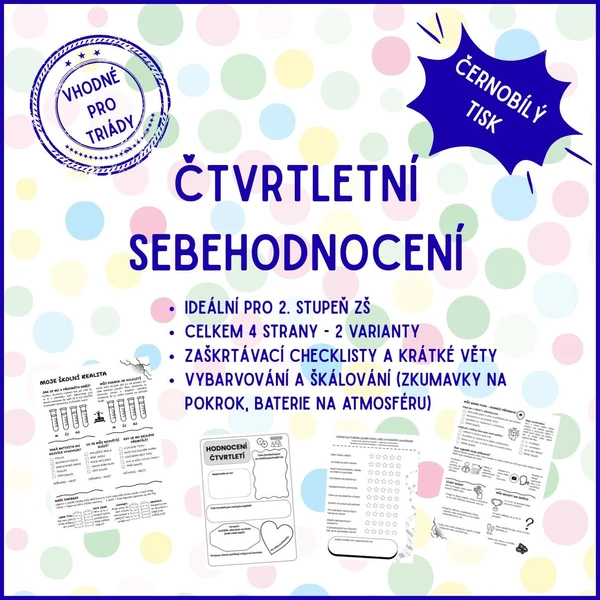 ČTVRTLETNÍ SEBEHODNOCENÍ 1