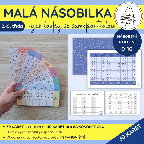 Malá násobilka (0–10) | rychlovky se samokontrolou 1