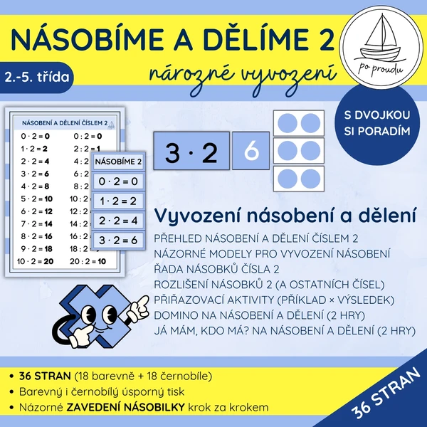 Malá násobilka | násobení a dělení 2 názorně 1