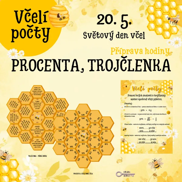 Včelí počty - procenta a trojčlenka 1