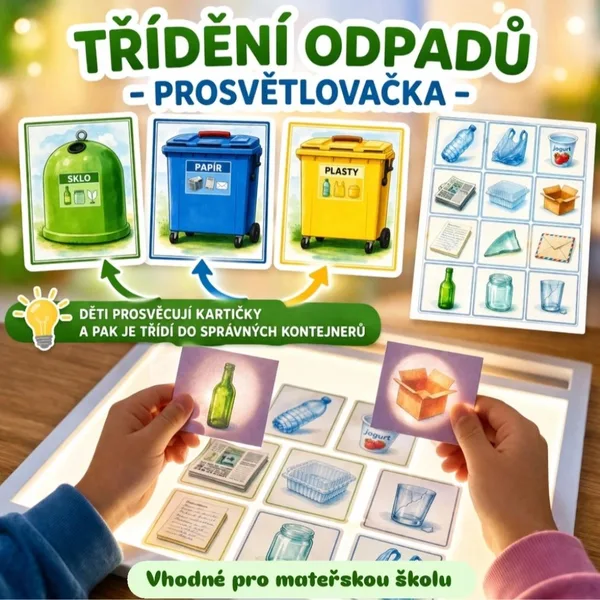 Třídění odpadu - prosvětlovačka  1