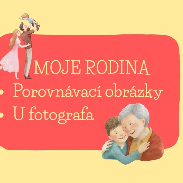 Moje rodina - porovnávací obrázky, U fotografa 1