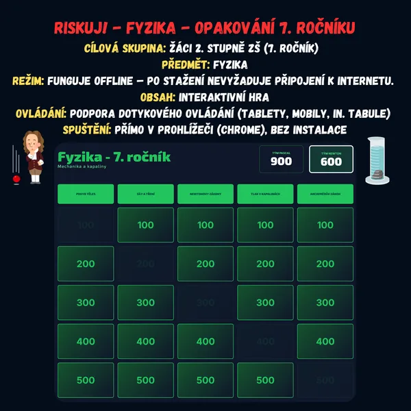 Riskuj! - Fyzika - Opakování 7. ročníku 1