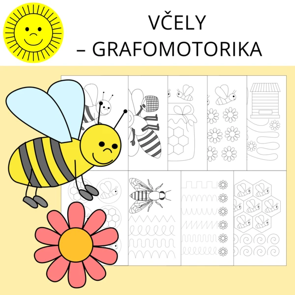 VČELY – GRAFOMOTORIKA 1