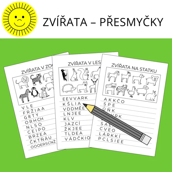 ZVÍŘATA - PŘESMYČKY 1
