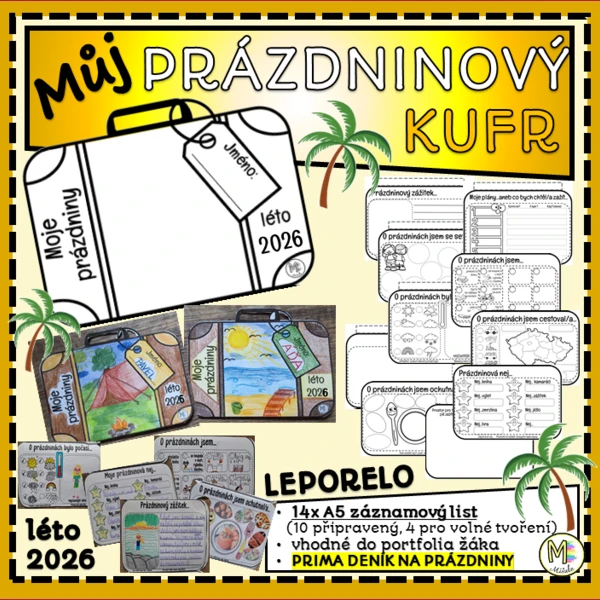 MŮJ PRÁZDNINOVÝ KUFR 2026- DENÍK JAKO LEPORELO 1