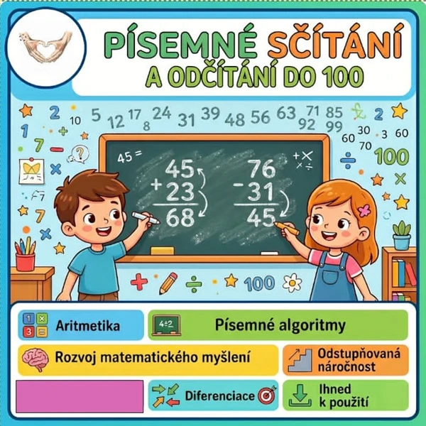 Hravé sčítání a odčítání do 100 1