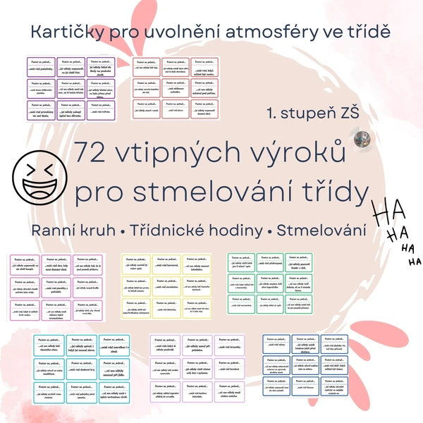 72 vtipných výroků pro stmelování třídy - 1. stupeň ZŠ 1