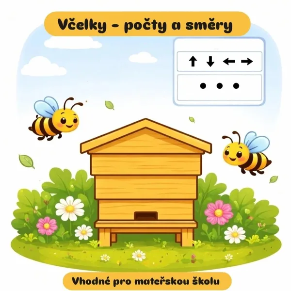Včelky - počty a směry  1