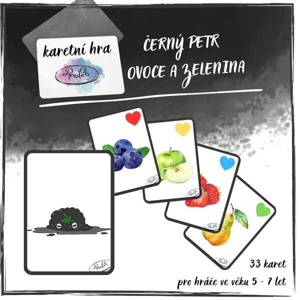 Černý Petr - Ovoce a zelenina 1