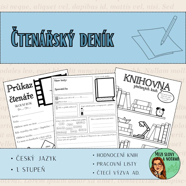 Čtenářský deník 1