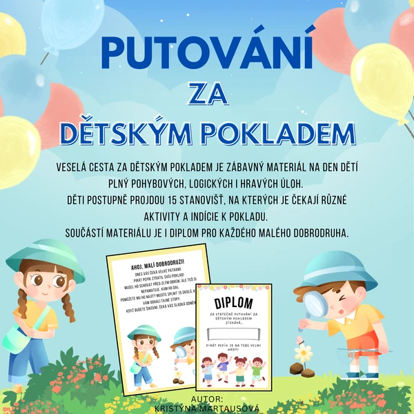 Putování za dětským pokladem - Zábavná stezka s 15 úkoly 1